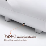 White Portable Electric Hand Massager - USB-C Rechargeable, Airbag Compression, Graphene 42&degC V888-ELOSUNG49959