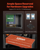 Mid-Tower ATX PC Gaming Case Computer Case Box with 3 x 120 mm ARGB Fans V952-DNJXZT120MMACLSZZ001V9