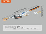 Come Along Winch, 5 Ton Max Pulling Capacity, 3.5 m Steel Cable, 3 Hooks, Heavy Duty Ratchet Power V952-GSSJXQ5T13YC77Z63V0
