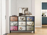 Levede 9 Chest of Drawers Storage Cabinet CH1120-9-BR_NZ