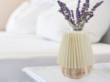 Small Table Lamp Bedside Nightstand Mini Lamp for Bedroom Living Room Side Table Rattan Pleated V1294-YM0901-3119230197611