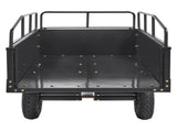 Heavy Duty ATV Trailer Steel Dump Cart, 750-Pound 15 Cubic Feet, Garden Utility Trailer with V952-HYTCTPK12CUFTVB4CV0