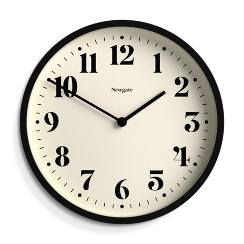 Newgate Number Four Wall Clock Matte Black V398-NGNUMFOU240K