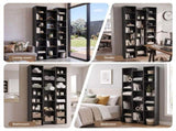 Artiss Bookshelf Display Shelves CD DVD Storage Rack Tall Bookcase Black FUR-S-CD-SHELF-BK