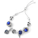 5 pcs Bracelet - Adjustable Cubic Ball Bracelet - Crystal Slider Bracelet for Women - Bracelet V1369-AZ3-W-04231