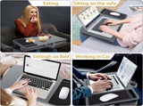 Portable Laptop Desk with Device Ledge, Mouse Pad and Phone Holder for Home Office V178-85361