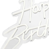 Happy Birthday Neon Sign for Backdrop Acrylic USB Powered LED Neon Sign Light for Birthday Party V1294-YM0901-3115240030811