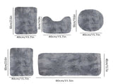 5Pc Bath Mats for Bathroom, Quick-Dry Bathroom Rugs Sets Washable Non-Slip Bath Mat Ultra Soft V1189-LWWAL-20260325-01106