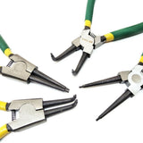 4Pcs 7 Inch Circlip Pliers Internal External Bent Nose Straight Tip Snap Ring V1370-AZ4-20432