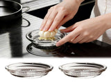 Garlic Grater Plate,Glass Ginger Shredder Dish with Peeler and Brush,Kitchen Zester Tool for Home V1366-AZ2-W-16859