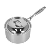 Sauce Pan 304 Stainless Steel Anti Slip Multipurpose Thicken Milk Pot with Lid for KitchenNatural V1294-YM0523-3118210298311