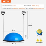 Half Exercise Ball Trainer, 23 inch Balance Ball Trainer, 660lbs Capacity Stability Ball, Yoga Ball V952-PHXLQ58CMBWLDQO03V0