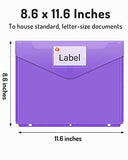24Pack Binder Pocket, Super Heavyweight Plastic Binder Folders Tight Closure Folders with Pockets V1107-120-32743-MLT-24PACK