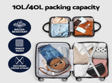Wanderlite 2Set 20 Inch Luggage Case with 12 Inch Handheld Luggage Box Hard Shell Travel Suitcase LUG-ABS-CB-12-20-RG