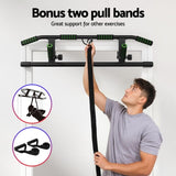Multi-Grip Pull Up Bar Doorway Chin Up Horizontal Bar Home Gym Workout 101cm Length PUB-A-5006A-BK
