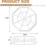 lulu Clock/Ball Damage Protector, Protective Coated Guard Device Safety Cover, 14.25 Inch Diameter, V1258-DP02-C-2876