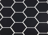 Tiles 3D Peel and Stick Wall Tile Hexagonal Mosaic Black 10 Sheets V63-837081