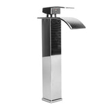 Waterfall Bathroom Faucet 304 Stainless Steel Hot and Cold Single Handle Sink Faucet Vanity Sink for V1294-YM0901-3112240023711