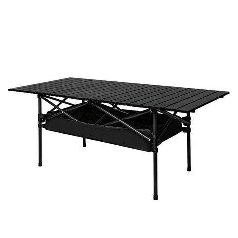 Levede Folding Camping Table Portable Black OD1056-120-BK