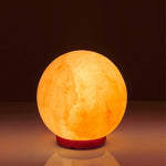 12V 12W 6.5" Ball Himalayan Pink Salt Lamp Carved Rock Crystal Light Bulb On/Off V238-SUPDZ-32745219522640