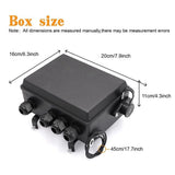 Winch Solenoid Relay Control Contactor Box for 8000-17000Lbs Electric ATV UTV Winch 12V V1369-AZ3-W-08204