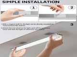 60cm black LED strip, wireless magnetic under-cabinet lighting, USB rechargeable, suitable for V1197-DJ-071606
