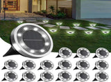 Solar Ground Lights,16 Pack Solar Lights Outdoor Waterproof, Solar Garden Lights Landscape Lighting V1258-DP02-WO-742