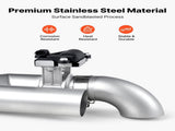 Electric Exhaust Cutout, 63.5 mm Universal Stainless Steel Exhaust Valve Kit with One Controller V952-DDPQQDQWGK25MI3HN001V9