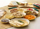 Modular Bowl Set with Connecting Compartments - Food - Grade Metal Appetizer Serving Tray for V1370-AZ4-22651