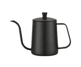 600ml Pour Over Kettle Coffee Maker Stainless Steel Gooseneck Drip Tea Pot Jug-Black 600ML V1263-JX-293