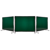Welding Screen with Frame, 3-Panel 1.74 x 2.34m Welding Curtain Screen, Flame-Resistant Vinyl V952-SMPF68FTYKJL3GT47001V0
