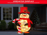 Christabelle 80cm Christmas Penguin Display with LED Lights Indoor Outdoor Decoration MHA432