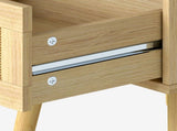 Levede 2x Bedside Tables Set Wooden Side Table Nigntstand Bedroom Rattan Drawers NI1078-NT-2PK-AU