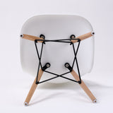 2X Retro Dining Cafe Chair DSW WHITE V274-FT-PP623-WH2