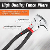 10.5" Fence Pliers - Solid Joint Pliers - Fence Pliers - Heavy Duty Fence Pliers - Multi-Tool For V1188-MS-227-0986