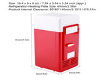 LED Mini USB Refrigerator USB Refrigerator Drinks Beverage Cans Refrigerator and Heater Red V1294-YM0722-JY05497-01