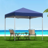 Instahut Gazebo 2x2m Outdoor Patio Garden Marquee Shade w/ Base Pods Blue GAZEBO-T-2X2-F-EC-BU-BASE