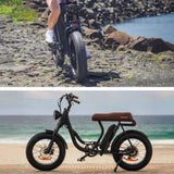 VALK Nomad Electric Fat Tyre Bike, 350W, 32km/hr, Throttle ebike, Disc Brakes, Step-Through Alloy, V219-BIKSRFVAS4KA