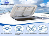 Rectangular Marine Deck Access Hatch with Lid, Boat Storage Inspection Hatch for Yachts, Kayaks and V1189-LC-AMZ-00153