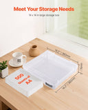 Scrapbook Paper Storage 4 Pack Stackable Plastic Board Game Boxes Clear Case V952-JTZCCHTZBHTCKPJCFV0