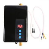 220V 5.5KW Mini Instant Electric Water Heater Tankless Shower Hot Water System Kitchen Black V1294-YM0901-JY21738-03