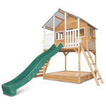 Lifespan Kids Winchester Cubby House with Elevation Platform and Green Slide V420-LKCH-WINCHE-GRN