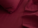 Royal Comfort Vintage Washed 100 % Cotton Sheet Set Single - Mulled Wine ABM-10002571