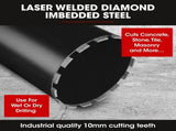 BAUMR-AG 3200W 280mm Vertical Stand Core Drill & 202mm Drill Bit Combo, for Demolition Concrete V219-DRLCREBM28V-20