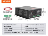 CO2 Laser Power Supply, 80W, Power Supply for 80W Laser Tube, Constant Current Protection, Open V952-EYHTJGGDY80WQ8UO8V7