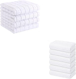 Homaxy Kitchen Towels, 16 x 28 Inches and 13 x 28 Inches, Set of 10 Bulk Cotton Kitchen Towels Set, V1258-DP02-F-188