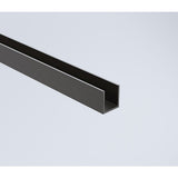 120x90cm Black Corner Frameless Shower Screen with Wall Channel and Floor Channel Brackets, V63-893721