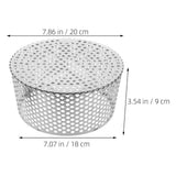 Plated Stainless Steel Floor Drain Cover, and -Resistant for Garage, Courtyard, and Outdoor Use V1370-AZ4-10705