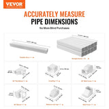 Mini Split Line Set Cover 76.2mm W 5400mm L, PVC Decorative Pipe Line Cover For Air Conditioner with V952-BSKSQFTSKDGXB3X6AV0