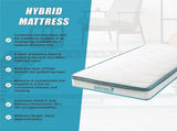 Single 20cm Hybrid Mattress Memory Foam and Innerspring Support V63-821931